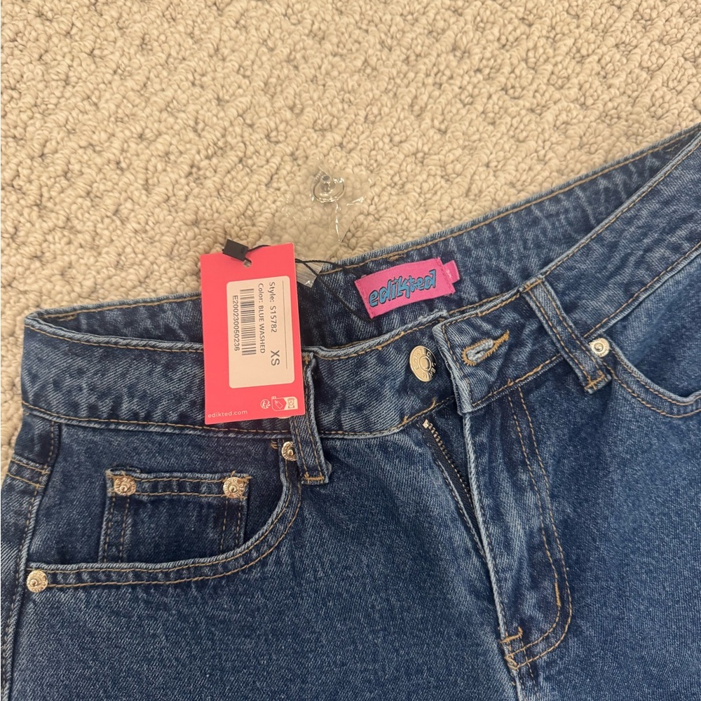 Edikted blue Jeans with Classic Fit - Picture 1 of 3